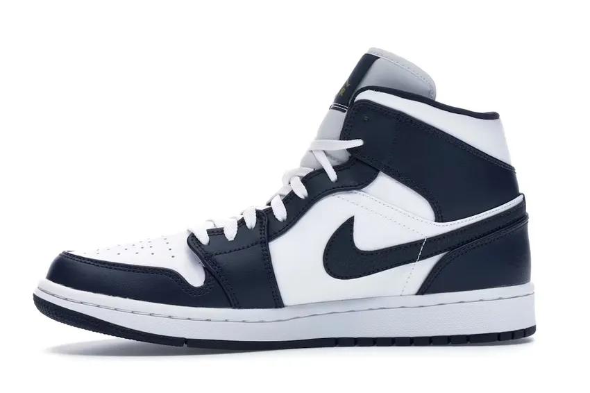 Jordan 1 Mid
White Metallic Gold Obsidian 554724-174