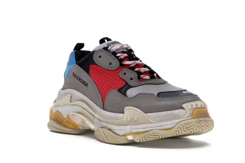 Balenciaga Triple S Grey Red Blue (2018 Reissue) 512175 W09O2 4365/533883 W09O2 4365