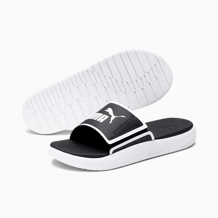 Puma Softride Slide White Black 382111-01