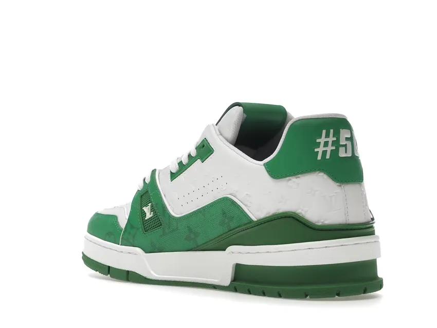 Louis Vuitton Trainer #54 Signature Green White 1AANG3 / 1AANG1