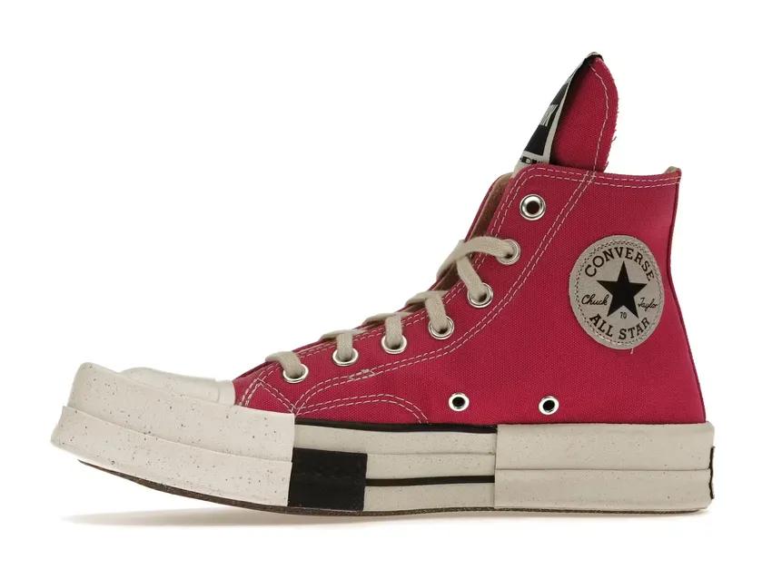 Converse TURBODRK Laceless Chuck Taylor All-Star 70 Hi Rick Owens DRKSHDW Cactus Flower Pink A05685C/DC01CX685-A05R0