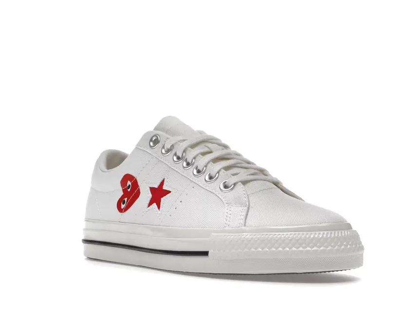 Converse One Star Ox Comme des Garcons PLAY White A01792C