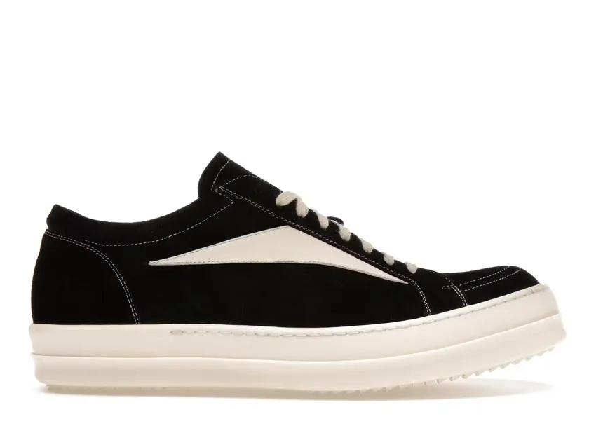 Rick Owens Strobe Vintage Low Black Suede RU01C4897-LVSLPO-911