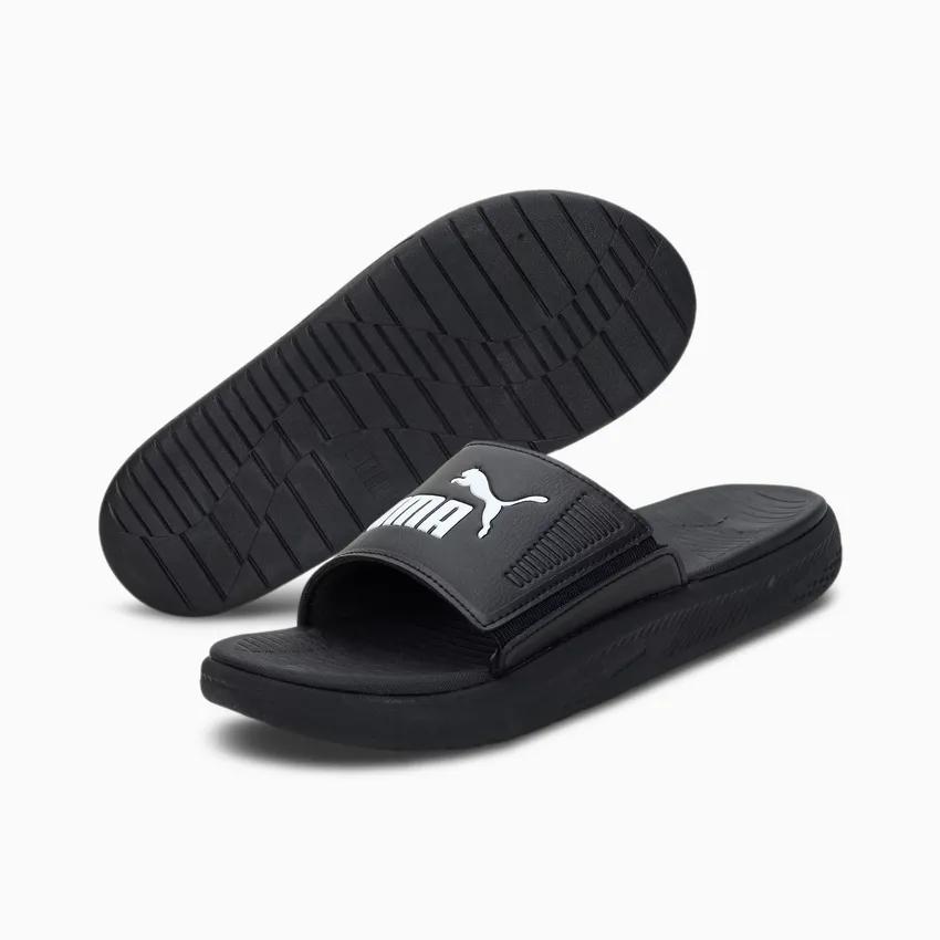 Puma Softride Slide White Black 382111-08