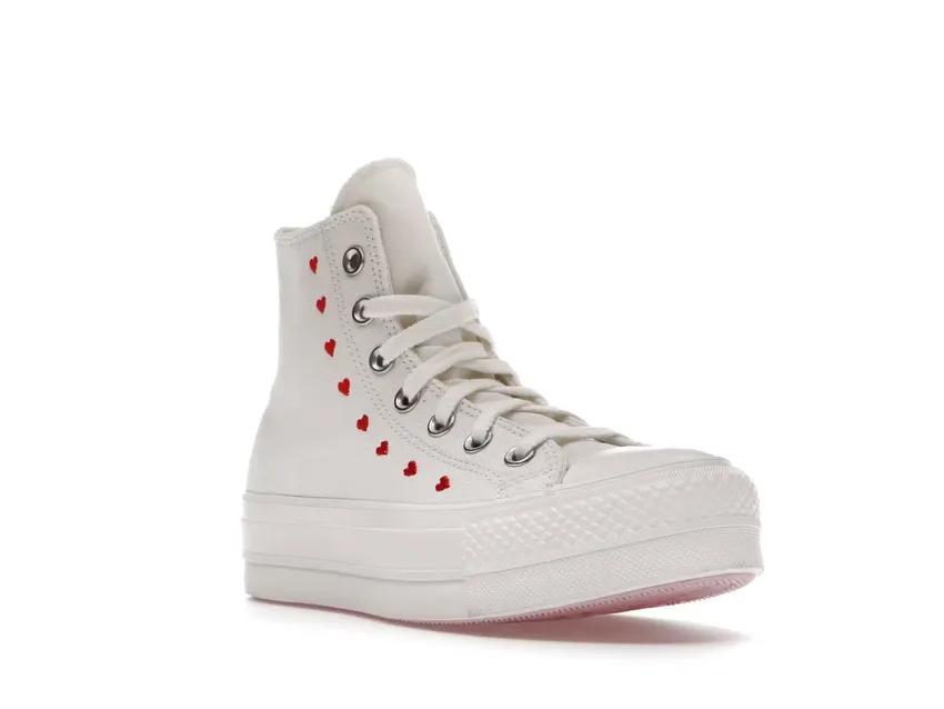 Converse Chuck Taylor All-Star Lift Hi White Red A01599C