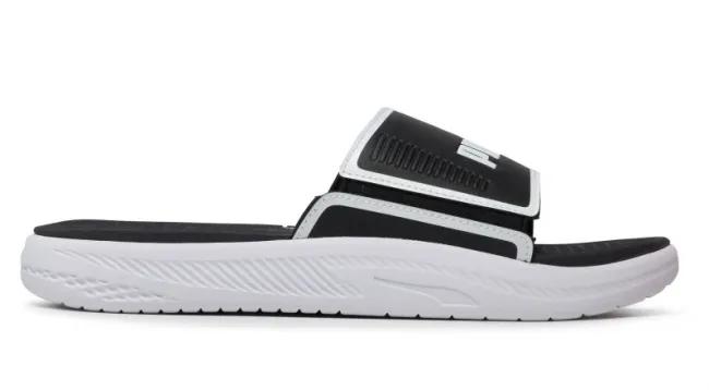 Puma Softride Slide White Black 382111-01