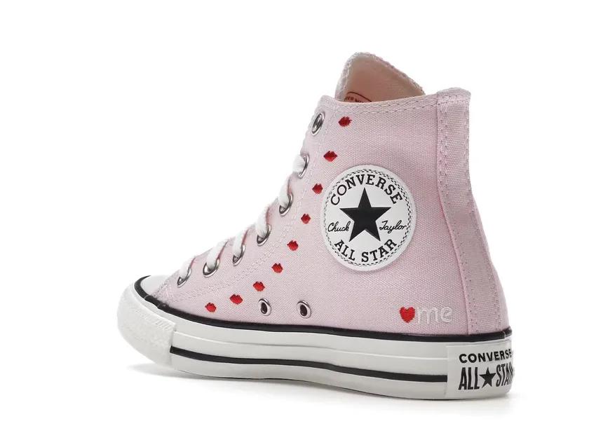 Converse Chuck Taylor All-Star Hi Embroidered Hearts Pink A01603F/A01603C