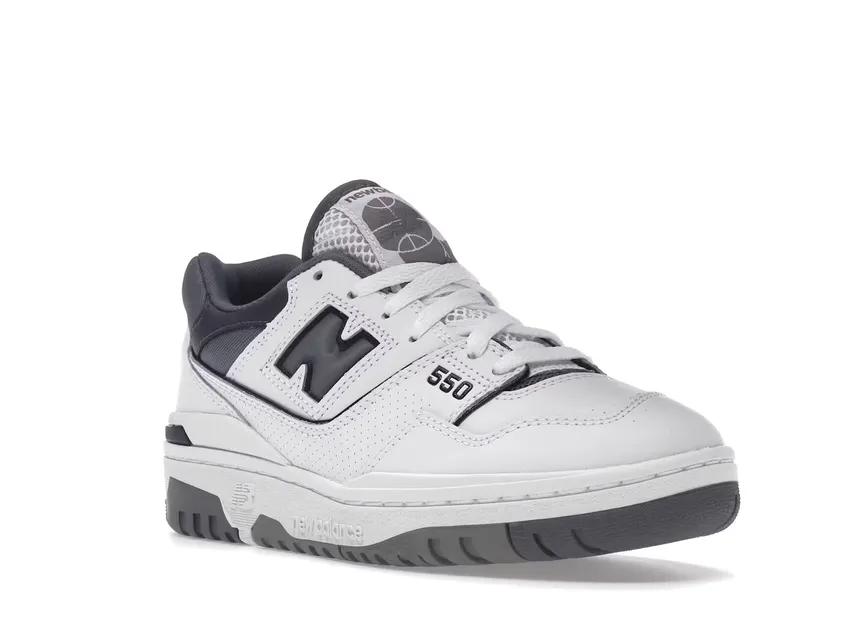 New Balance 550 White Grey Dark Grey BB550WTG