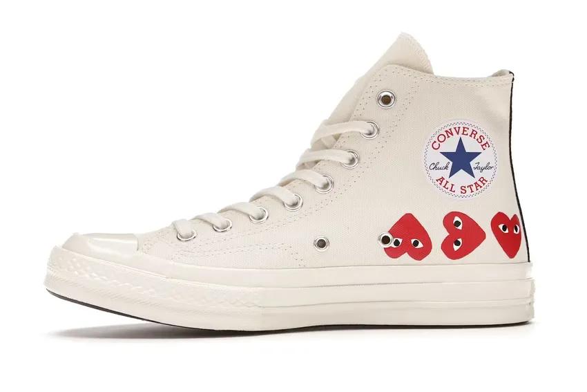 Converse Chuck Taylor All-Star 70 Hi Comme des Garcons Play Multi-Heart White 162972C