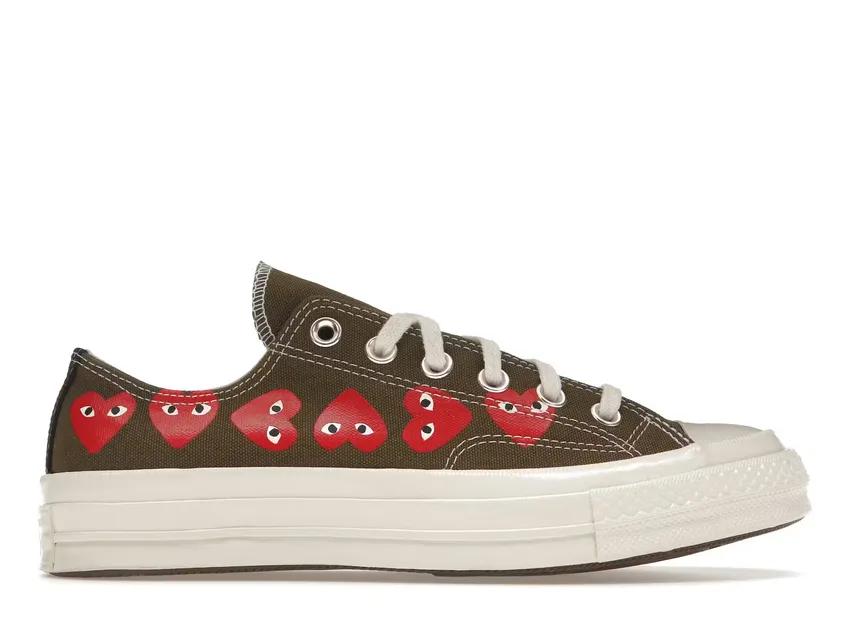 Converse Chuck Taylor All-Star 70 Ox Comme des Garcons Multi Heart Green 162976C