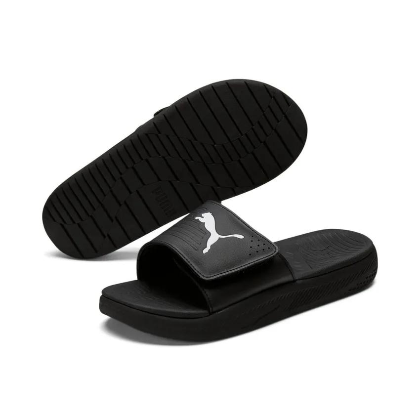 Puma Softride Slides Black White 382112-01