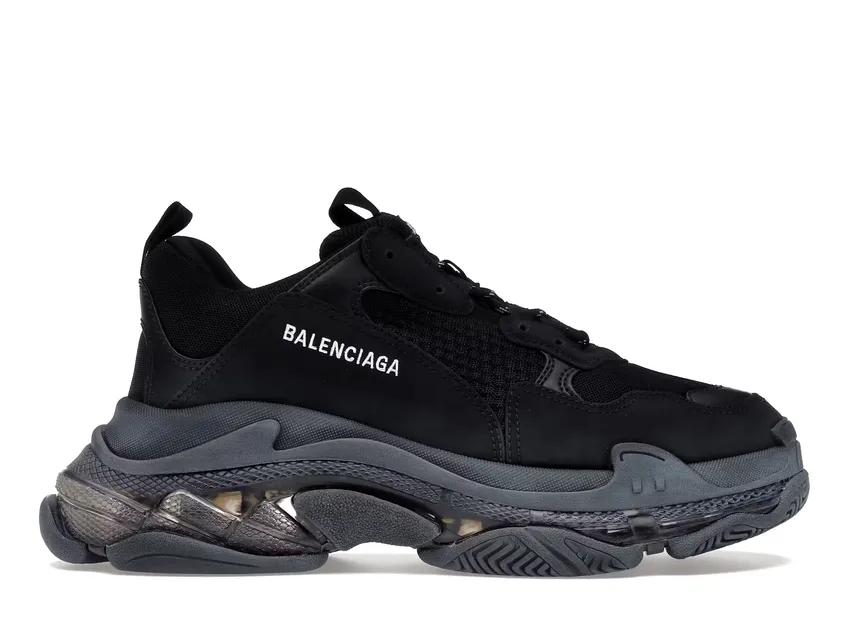 Balenciaga Triple S Clear Sole Black 541624W2FB11000