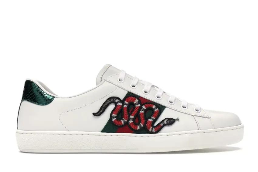 Gucci Ace Embroidered Snake 456230 A38G0 9064