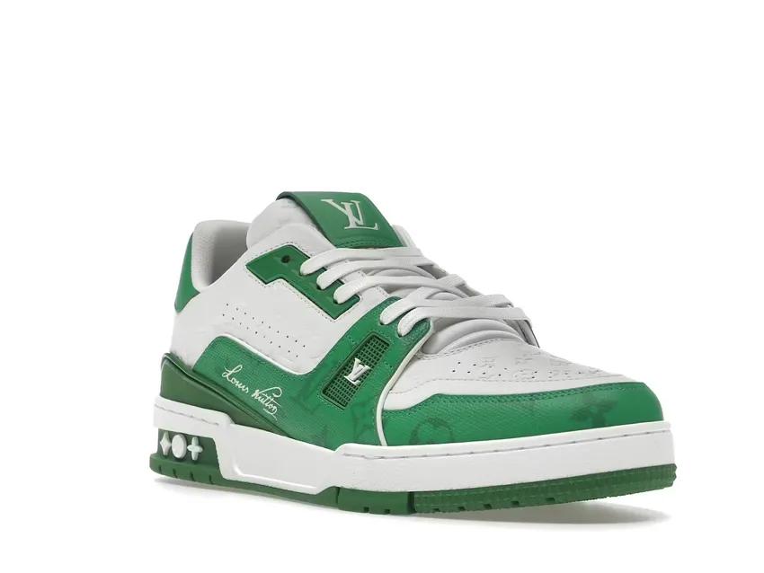 Louis Vuitton Trainer #54 Signature Green White 1AANG3 / 1AANG1