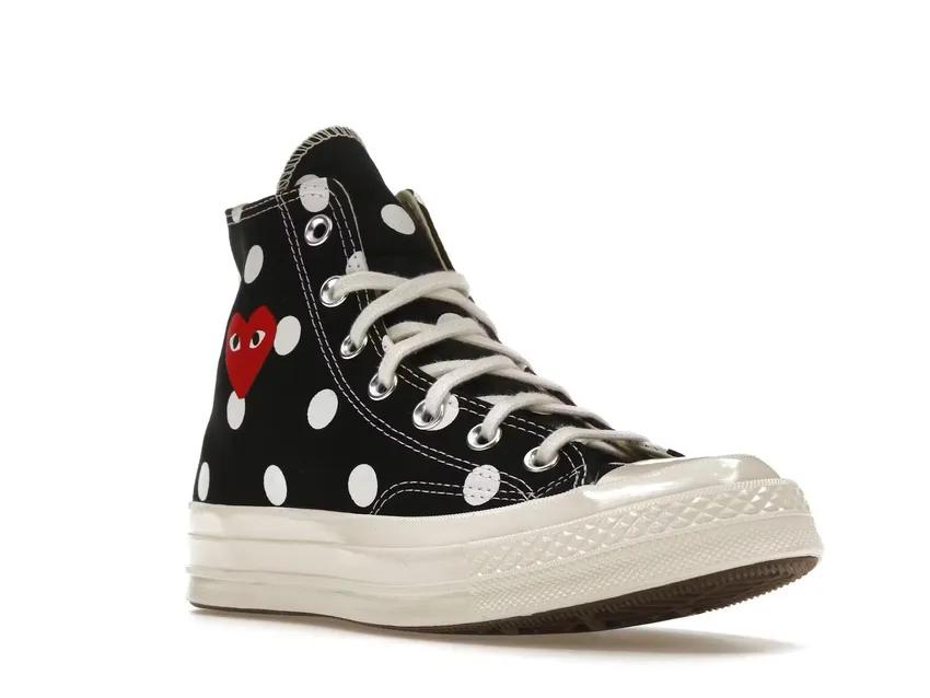 Converse Chuck Taylor All-Star 70 Hi Comme des Garcons PLAY Polka Dot Black 157250C