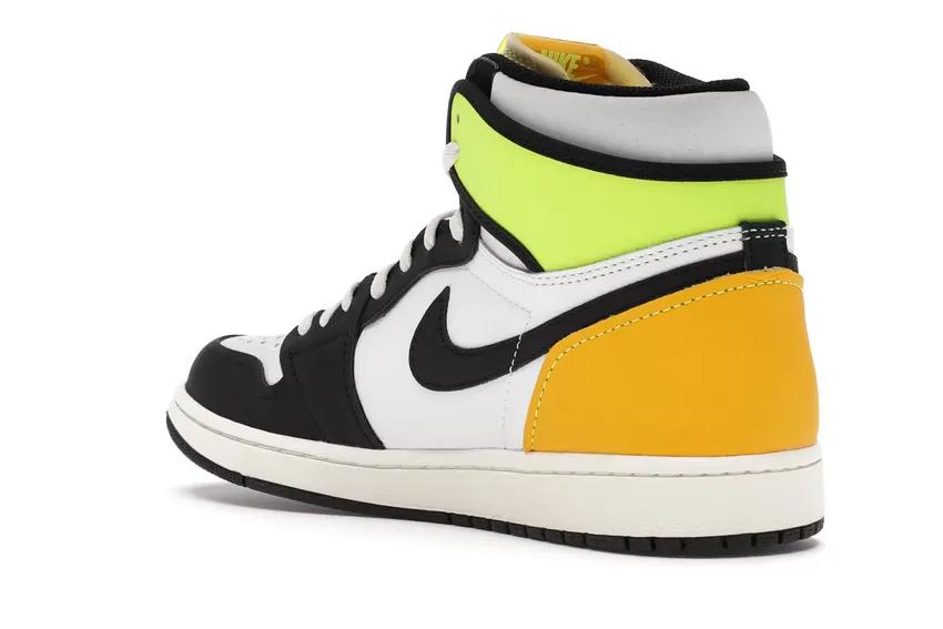 Jordan 1 Retro High White Black Volt University Gold 555088-118