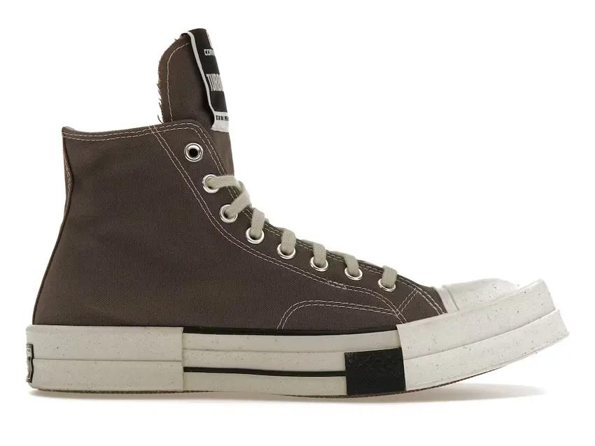 Converse TURBODRK Laceless Chuck Taylor All-Star 70 Hi Rick Owens DRKSHDW Iron A03938C/DC01CX938-A03R0