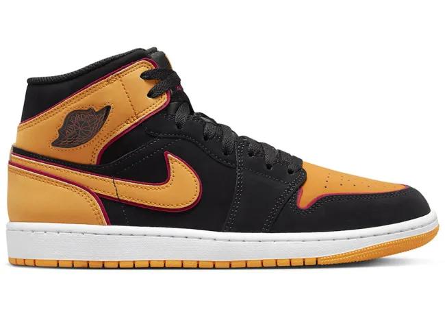 Jordan 1 Mid Fat Tongue Black Orange FJ4923-008