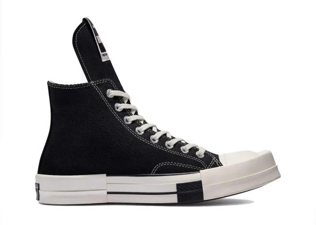 Converse TURBODRK Chuck Taylor All-Star 70 Hi Rick Owens DRKSHDW Black 172344C