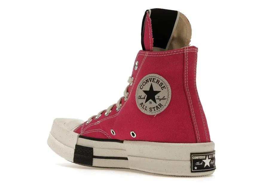 Converse TURBODRK Laceless Chuck Taylor All-Star 70 Hi Rick Owens DRKSHDW Cactus Flower Pink A05685C/DC01CX685-A05R0