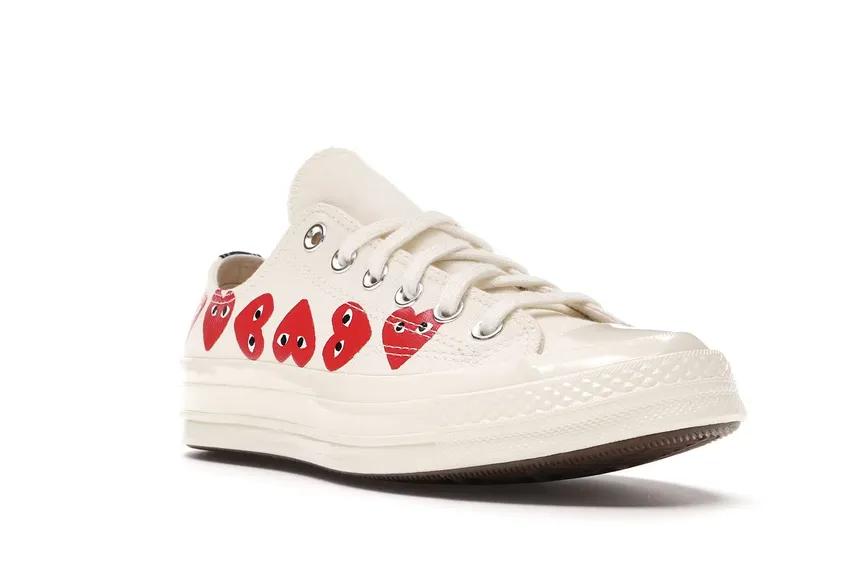 Converse Chuck Taylor All-Star 70 Ox Comme des Garcons Play Multi-Heart White 162975C