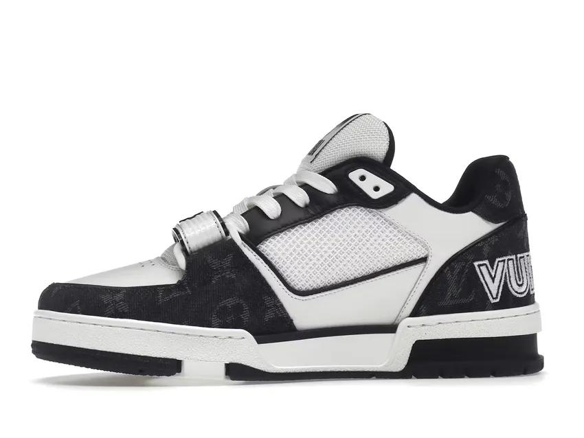 Louis Vuitton LV Trainer Velcro Strap Monogram Denim Black White 1A9ZAU / 1A9ZAW / 1A9ZB0