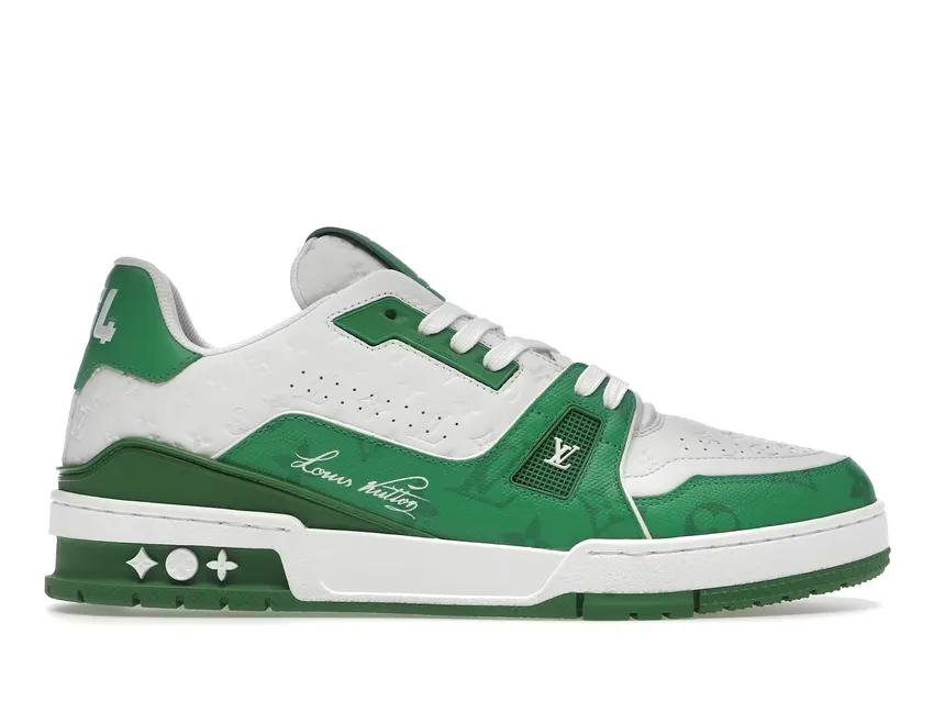 Louis Vuitton Trainer #54 Signature Green White 1AANG3 / 1AANG1