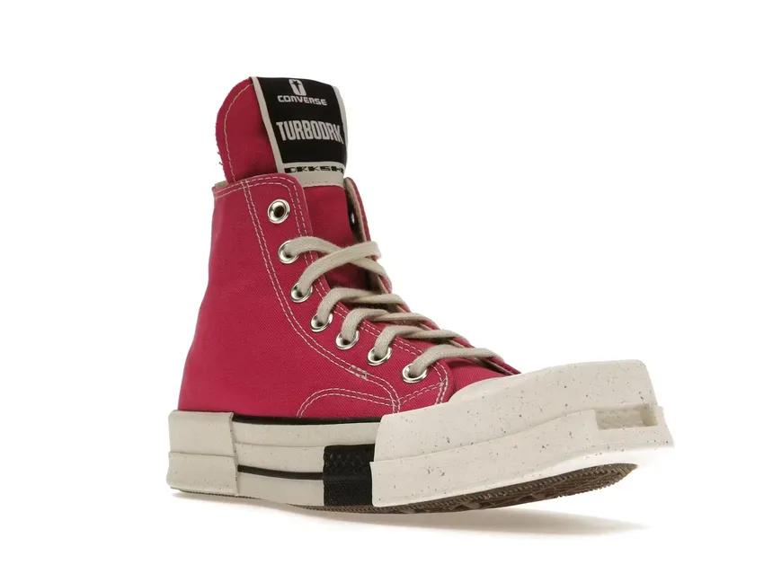 Converse TURBODRK Laceless Chuck Taylor All-Star 70 Hi Rick Owens DRKSHDW Cactus Flower Pink A05685C/DC01CX685-A05R0