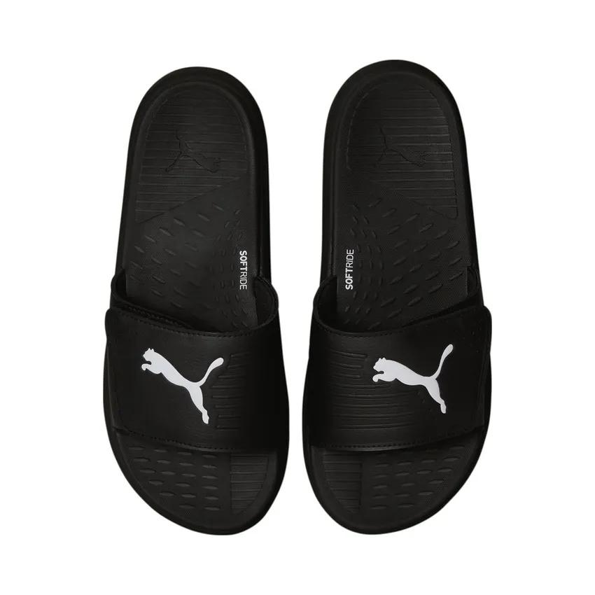 Puma Softride Slides Black White 382112-01