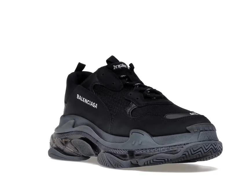 Balenciaga Triple S Clear Sole Black 541624W2FB11000