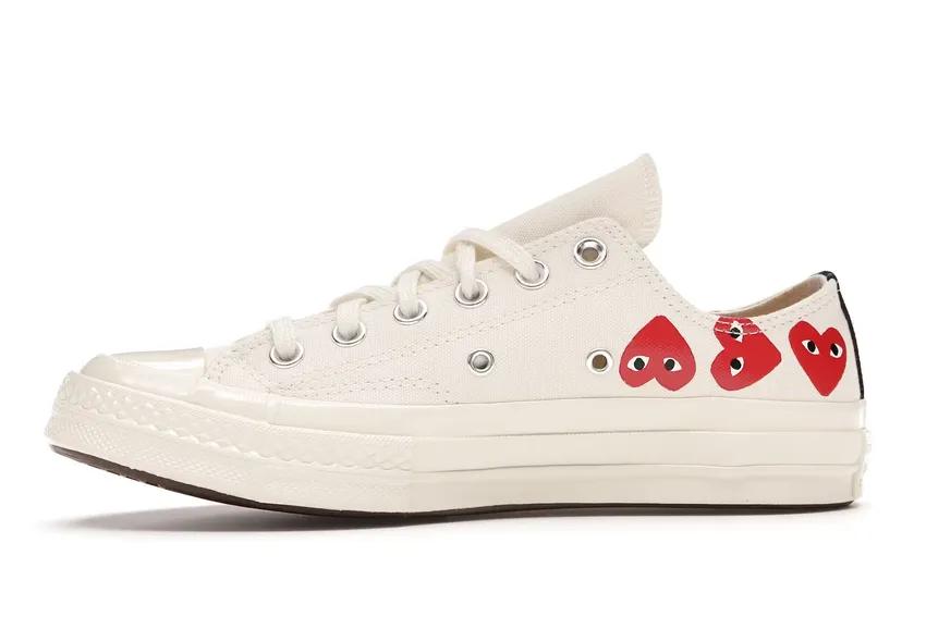 Converse Chuck Taylor All-Star 70 Ox Comme des Garcons Play Multi-Heart White 162975C