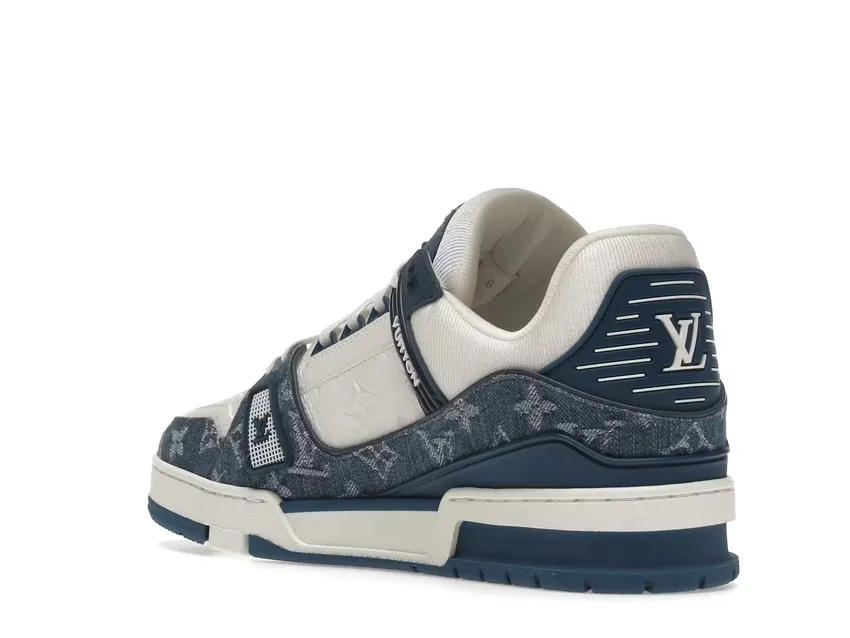 Louis Vuitton LV Trainer Monogram Denim White Blue 1A9JGZ / 1A9JGU