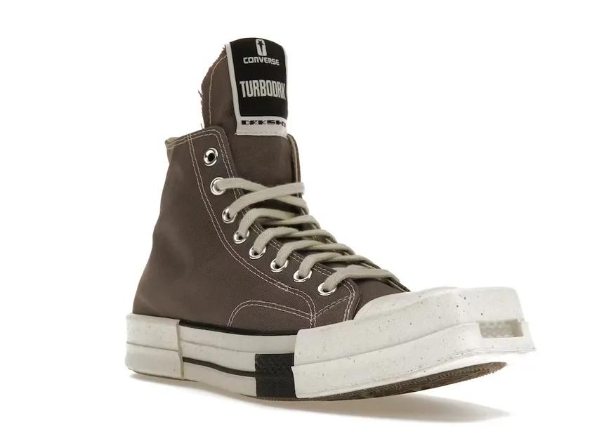 Converse TURBODRK Laceless Chuck Taylor All-Star 70 Hi Rick Owens DRKSHDW Iron A03938C/DC01CX938-A03R0