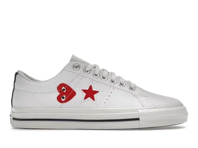 Converse One Star Ox Comme des Garcons PLAY White A01792C