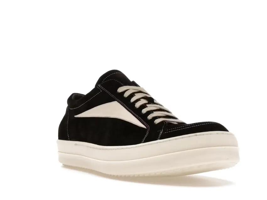 Rick Owens Strobe Vintage Low Black Suede RU01C4897-LVSLPO-911