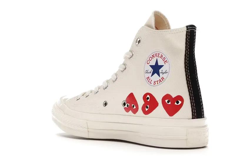 Converse Chuck Taylor All-Star 70 Hi Comme des Garcons Play Multi-Heart White 162972C