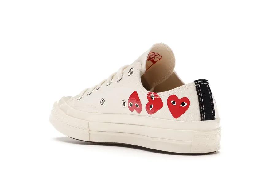 Converse Chuck Taylor All-Star 70 Ox Comme des Garcons Play Multi-Heart White 162975C