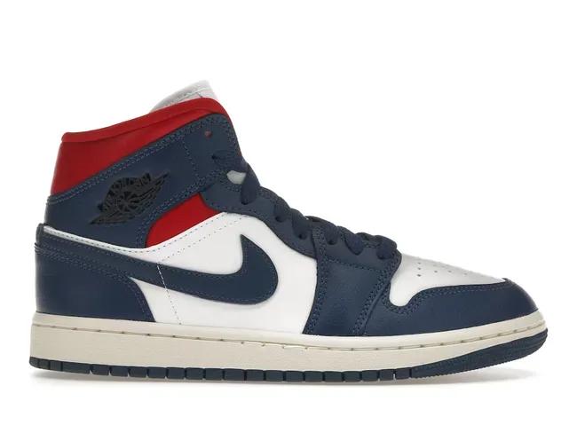 Jordan 1 Mid French Blue Gym Red BQ6472-146