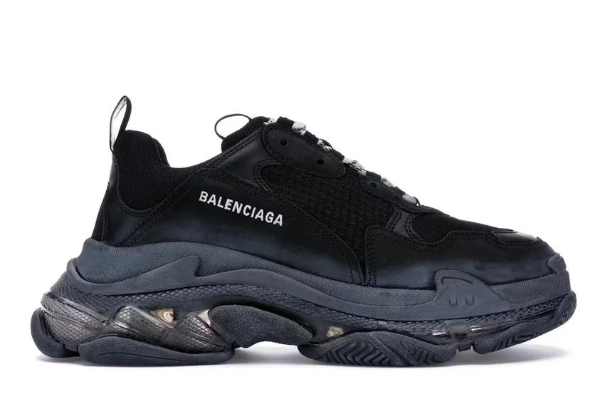 Balenciaga Triple S Clear Sole Black 541624 W09O1 1000