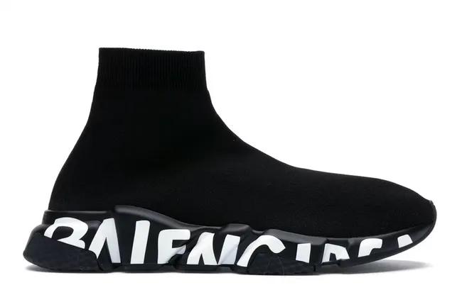 Balenciaga Speed Graffiti Trainers Black 605972W05GE1006/645334W2DB71006