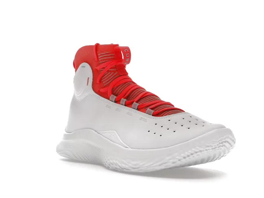 Under Armour Curry 4 Flotro White Red 3024861-100