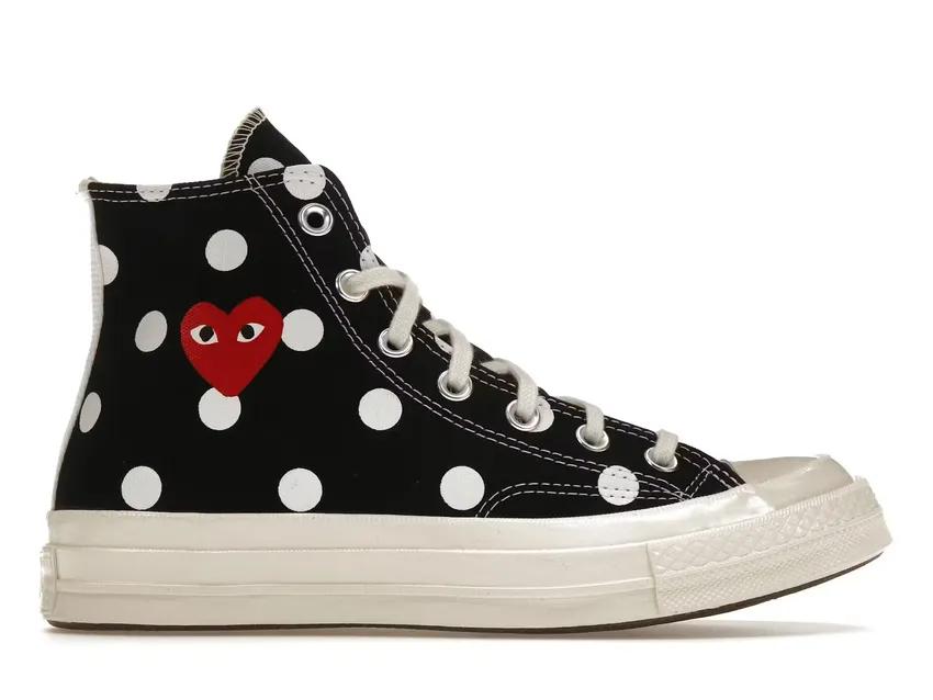 Converse Chuck Taylor All-Star 70 Hi Comme des Garcons PLAY Polka Dot Black 157250C