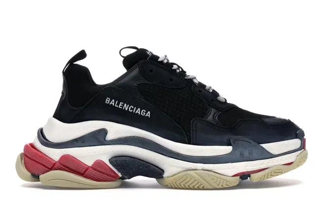 Balenciaga Triple S Black White Red (2018 Reissue) 533882W09O11000 / 533882W09OM1000