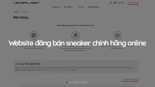 Website đăng bán sneaker chính hãng online
