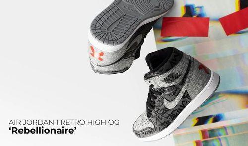 Hình ảnh mẫu giày Air Jordan1 High mới nhất của Nike - "Rebellionaire"