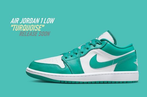 Khối "thạch anh" xanh ngọc trên Air Jordan 1 Low Surfaces "Turquoise" | KICKSPLANET
