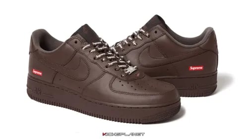 Supreme x Nike Air Force 1 Low 'Baroque Brown' bất ngờ mở bán 4/11/2023 | KICKSPLANET