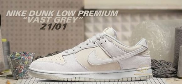 [Release] Nike Dunk Low Premium “Vast Grey” ra mắt 21/01 | KICKSPLANET