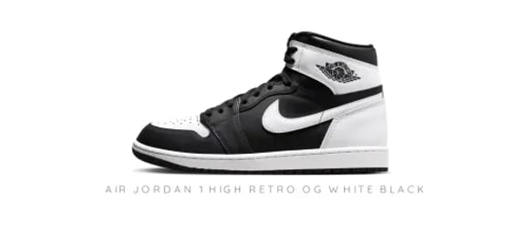 Air Jordan 1 Retro High OG 'Black White' sẽ ra mắt tháng 2/2024 | KICKSPLANET