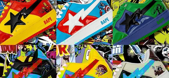 Marvel và BAPE tái hợp cùng Iron Man, Captain America và nhiều nhân vật cộm cán khác? | KICKSPLANET